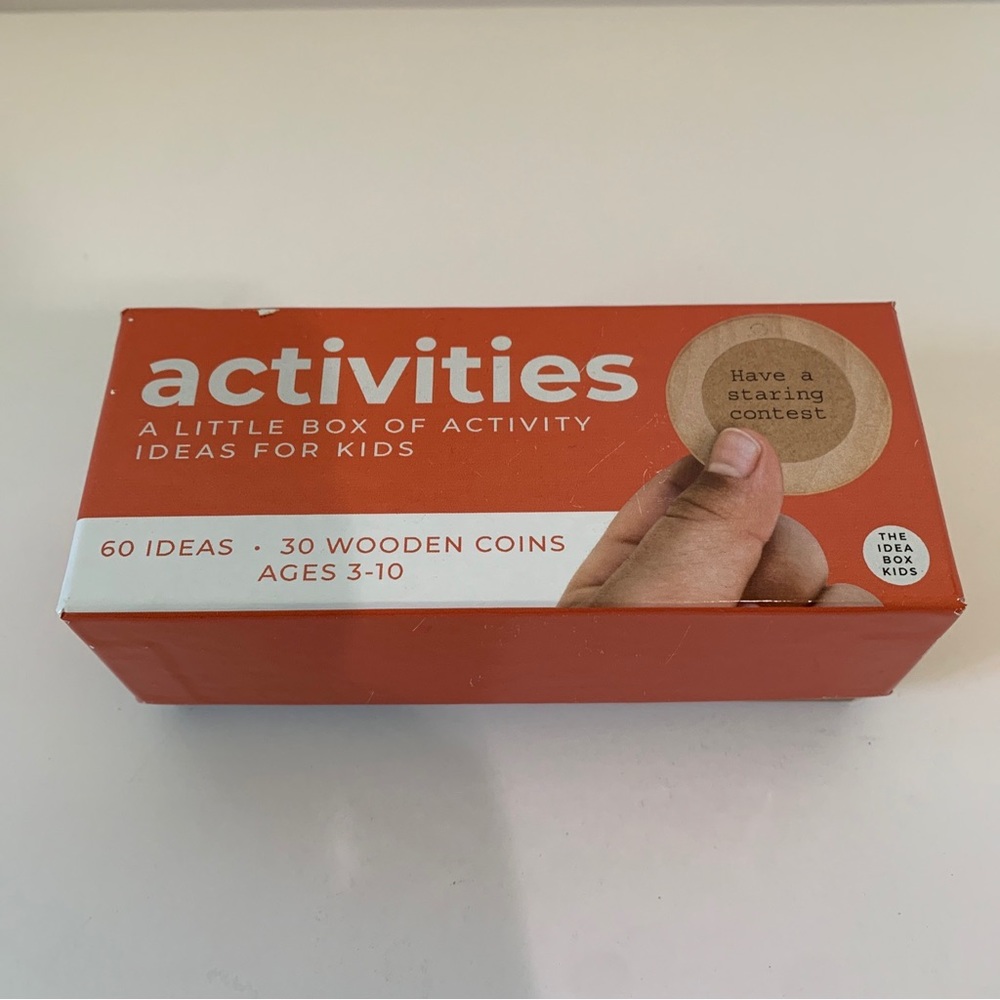 The Idea Box Kids Activities Set of 30 2-Sided Wood Activity Coins COMPLETE